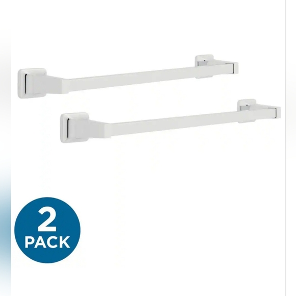 Franklin Brass Futura 18 in. Wall Mount Towel Bar In Polished Chrome(2-Pack) - Picture 1 of 3